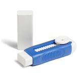 Gomme r&eacute;tractable avec recharge bleu ou vert