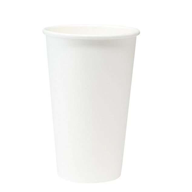 Gobelet &agrave; bi&egrave;re jetable en carton blanc 50 cl x20