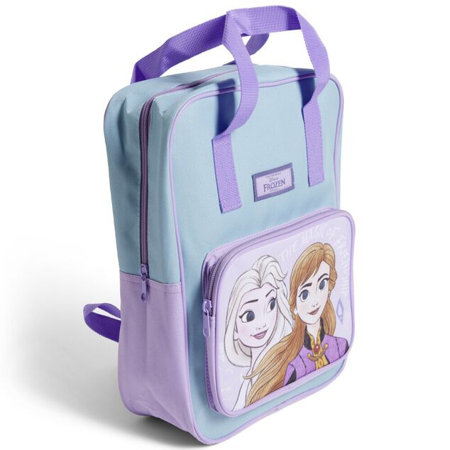 Sac à dos enfant Reine des Neiges 23x9xH31cm polyester violet