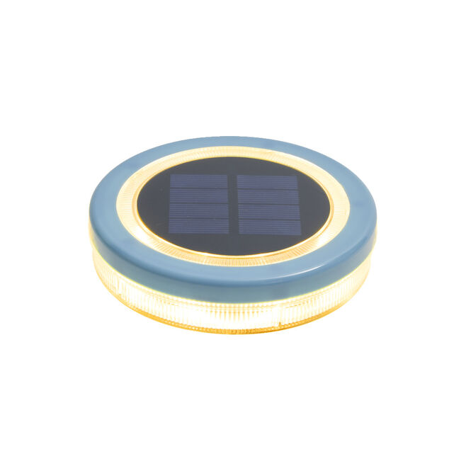 Lumi&egrave;re flottante solaire pour piscine &Oslash;11,5xH2,5cm