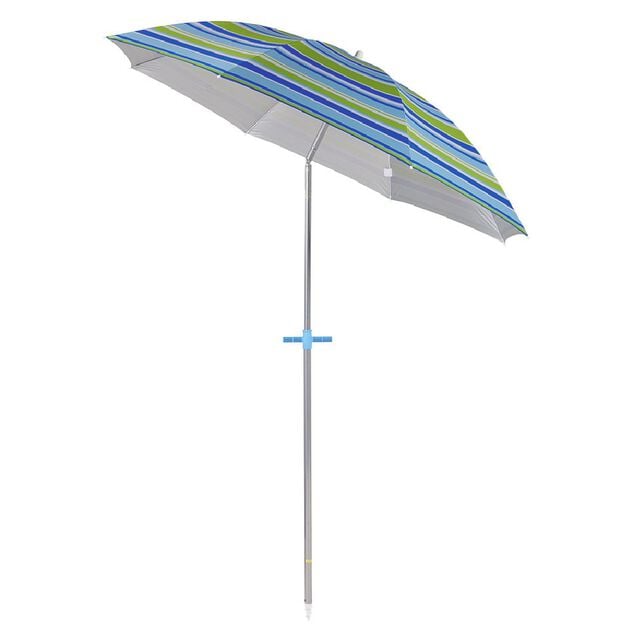Parasol de plage ray&eacute; inclinable &Oslash;180xH195cm