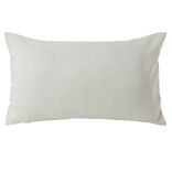 Housse de coussin polyester 30x50cm blanc