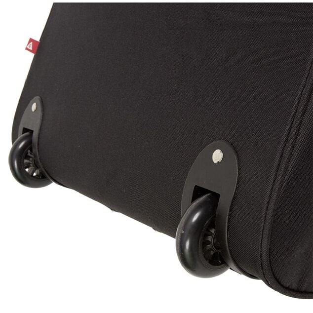 Valise trolley souple 2 roues 54L noir H60cm