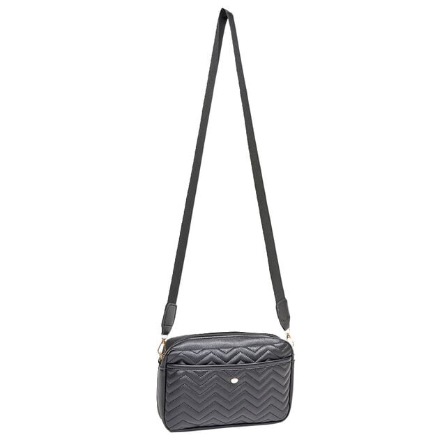 Sac &agrave; bandouli&egrave;re noir  22x6,5xH14cm