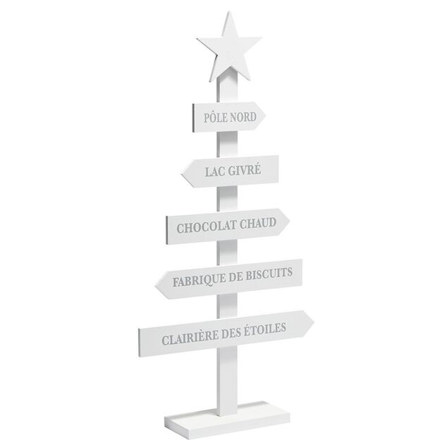 Sapin de Noël à poser en bois