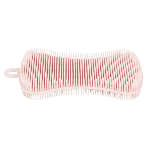 &Eacute;ponge en silicone bleu rouge et orange x3