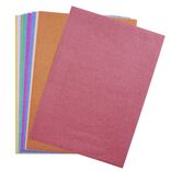 Papier adh&eacute;sif color&eacute;s et paillet&eacute;s 18x15cm 10 feuilles