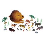 T&ecirc;te de lion + 20 figurines