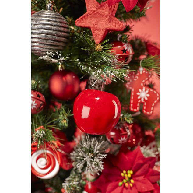 Pomme rouge &agrave; suspendre d&eacute;co No&euml;l