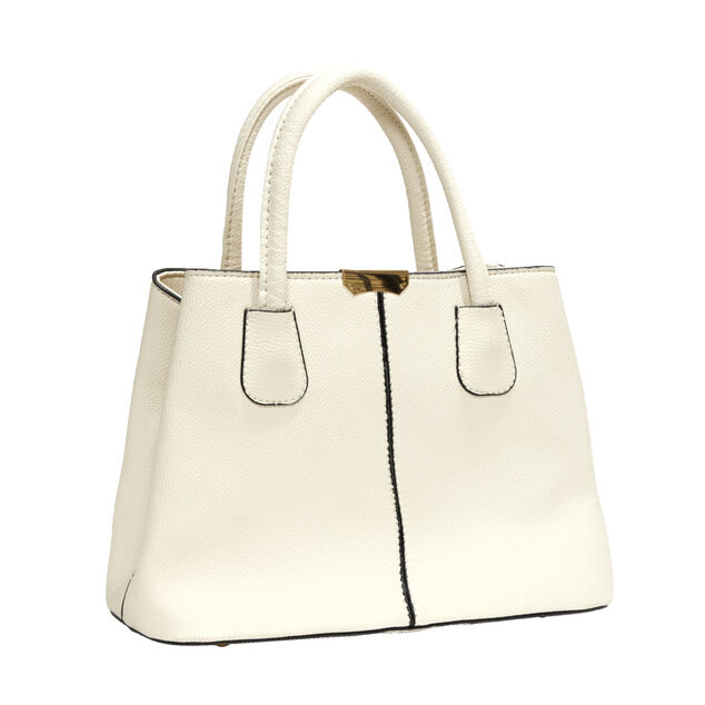 Sac &agrave; main simili petite anse et bandouli&egrave;re amovible 30x13xH22cm - 3 mod&egrave;les