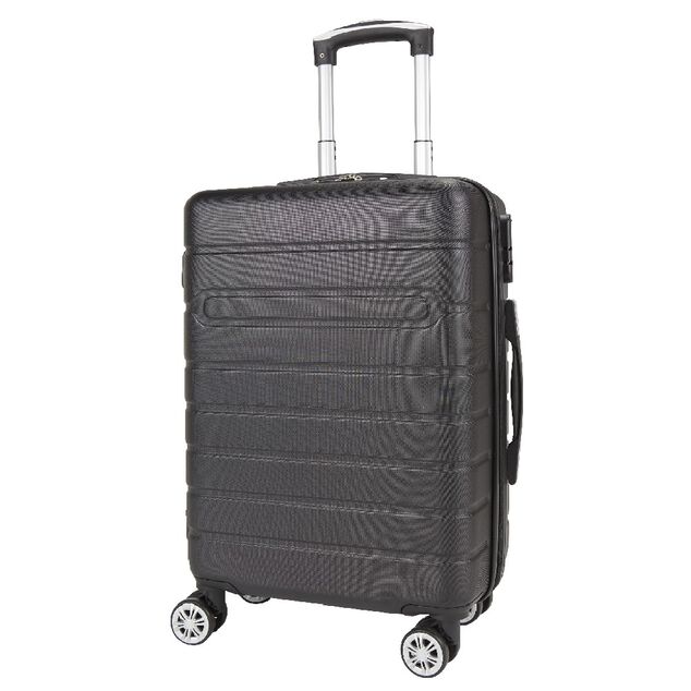 Valise cabine rigide noir 4 roues H50cm