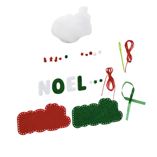 Suspension de No&euml;l lettres DIY feutrine