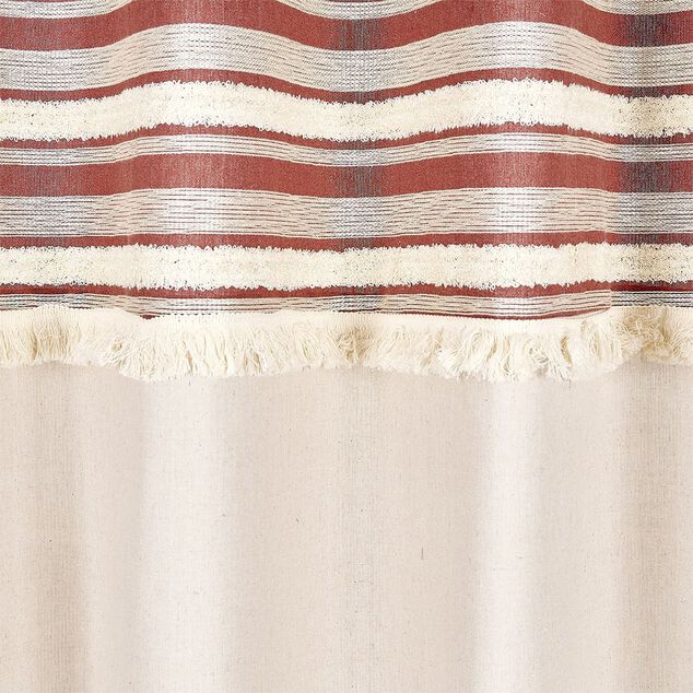 Rideau polycoton 140x240 tuffet&eacute; beige