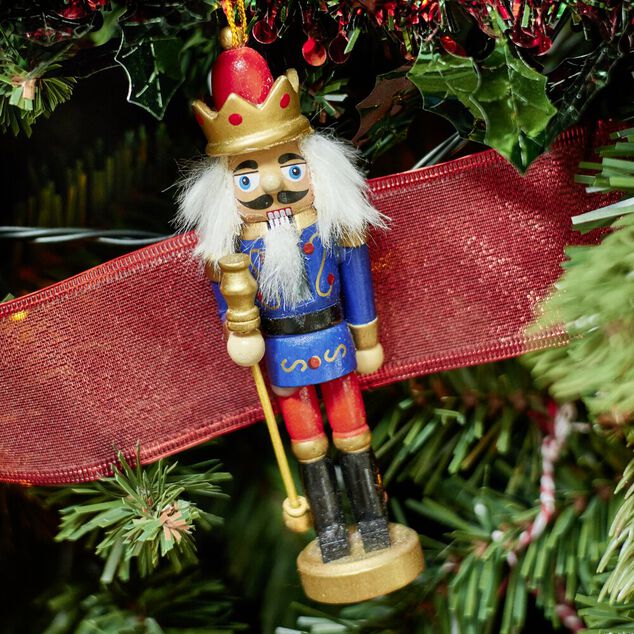 Figurine Casse-Noisette No&euml;l en bois &agrave; poser 6x5xH18cm (3 mod&egrave;les)