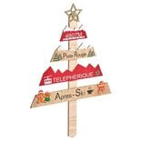 Pancarte Sapin de Noël en bois H60cm