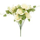 Piquet rose artificielle &Oslash;18xH40cm jaune