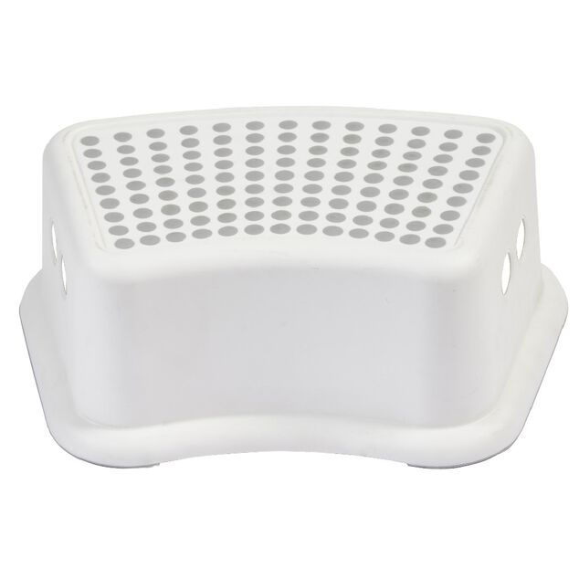 Repose pied surface antid&eacute;rapante blanc et gris