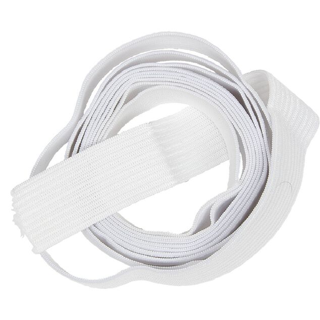 &Eacute;lastique maille blanc L.2 m