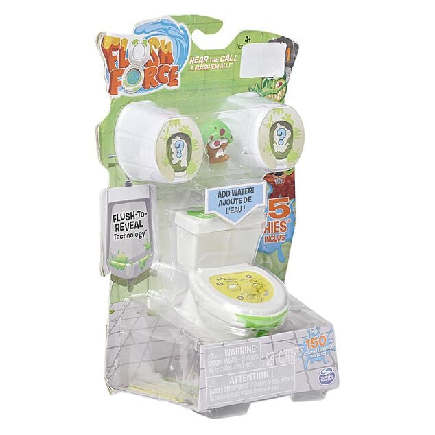 Figurine forme toilette Flush force