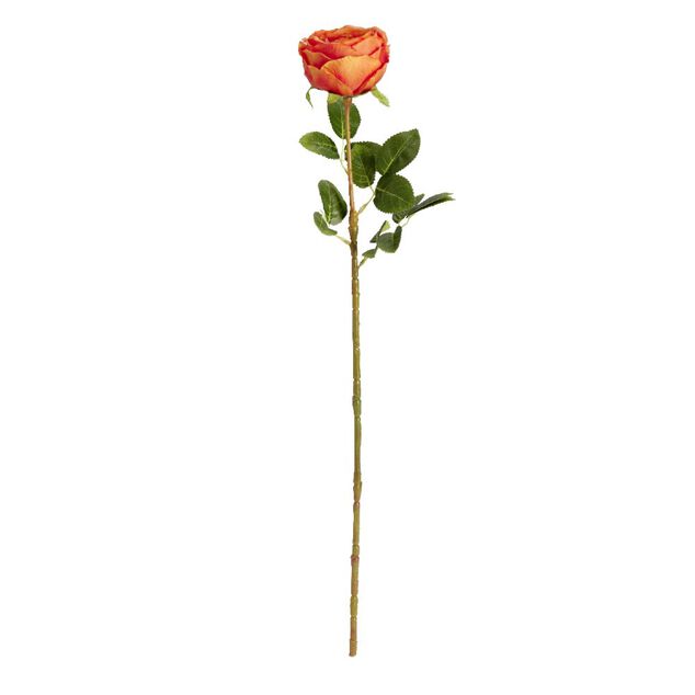 Fleur artificielle tige pivoine orange H70cm - 2 mod&egrave;les