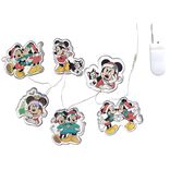 Sticker gel lumineux No&euml;l Disney Mickey et Minnie pour fen&ecirc;tre