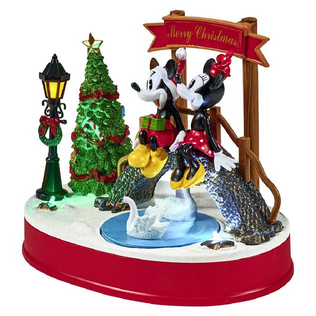 Scène de Noël Disney lumineuse animée et musicale