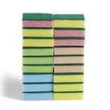 Lot de 18 &eacute;ponges multicolores