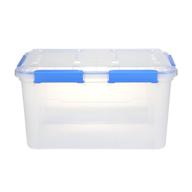 Bo&icirc;te de rangement 50L herm&eacute;tique &eacute;tanche transparente