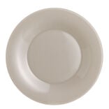 Assiette &agrave; dessert ronde verre Luminarc Zana taupe &Oslash;20cm