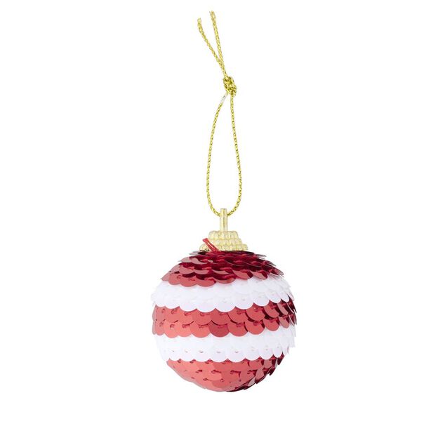 Boule de No&euml;l mini &agrave; sequins x8