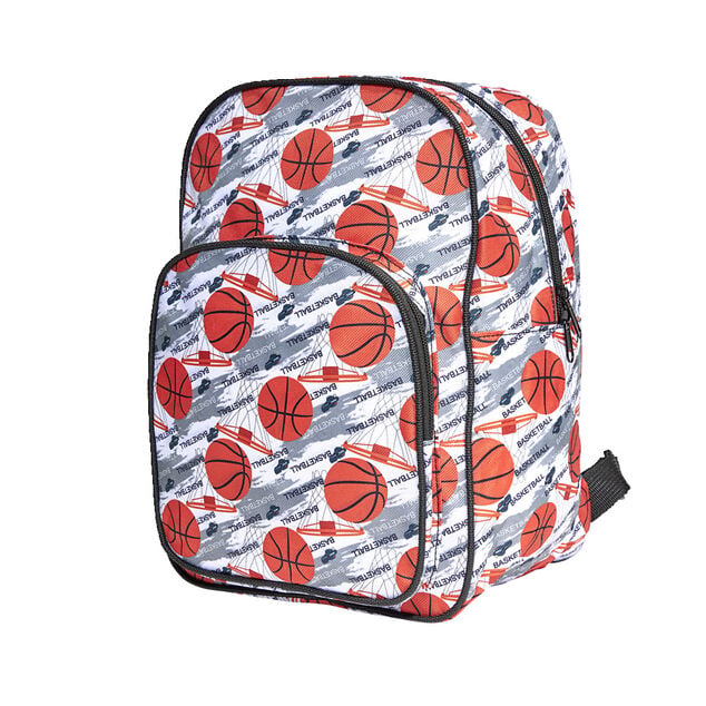 Sac &agrave; dos motif ballon de sport 22x15xH31cm - 2 mod&egrave;les basket ou foot