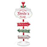 Pancarte de No&euml;l d&eacute;corative lumineuse 32LED solaire H93cm