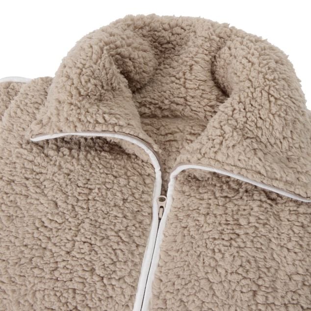Plaid pull veste sherpa 62x69,5cm (2 mod&egrave;les)