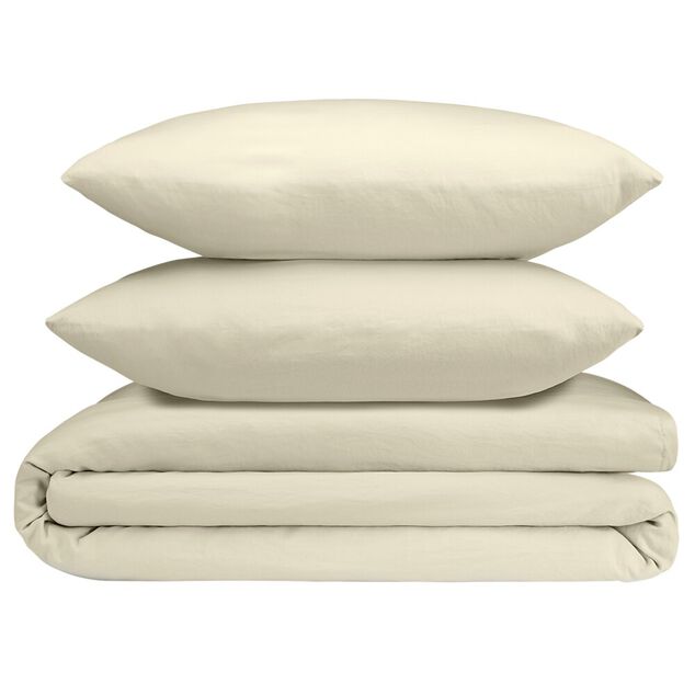 Parure de lit 2 personnes 240x220cm unie finition boutons (4 modèles)