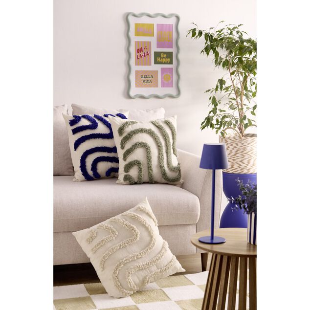P&ecirc;le-m&ecirc;le bord vague 6 vues plastique 40x60cm (2 mod&egrave;les blanc ou vert)