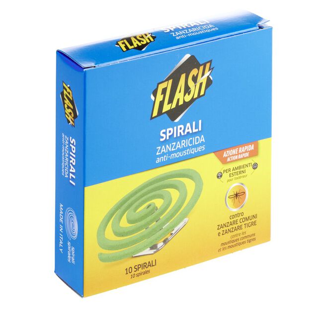 Spirale anti moustiques x10 Flash pour l'extérieur
