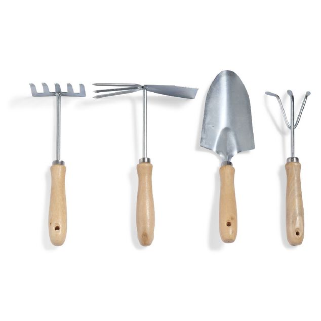 Pelle de jardinage métal manche en bois