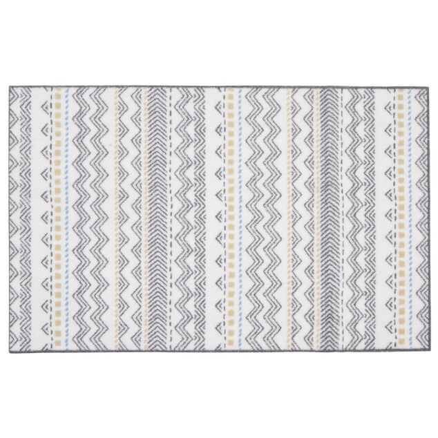 Tapis de cuisine imprim&eacute; ethnique vert 80x50cm