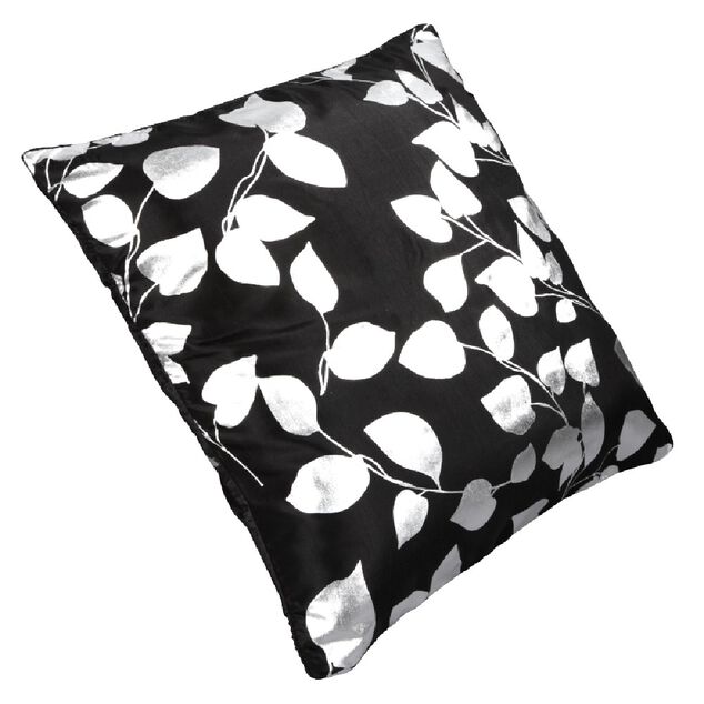 Housse de coussin effet satin&eacute;