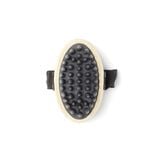 Brosse animal ovale caoutchouc et bambou