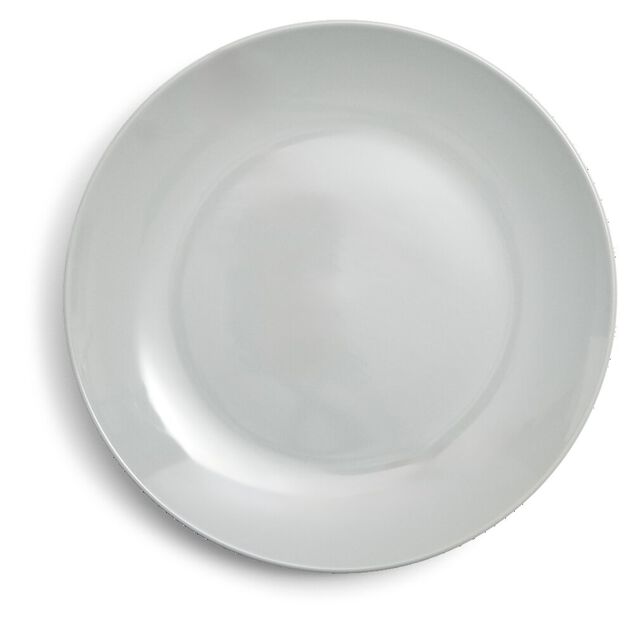 Assiette plate Madrid gr&egrave;s vert d'eau &Oslash;27cm