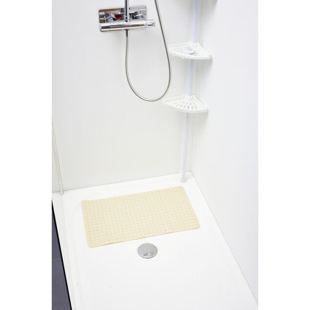 Tapis de douche antidérapant plastique 38x68cm (2 modèles)