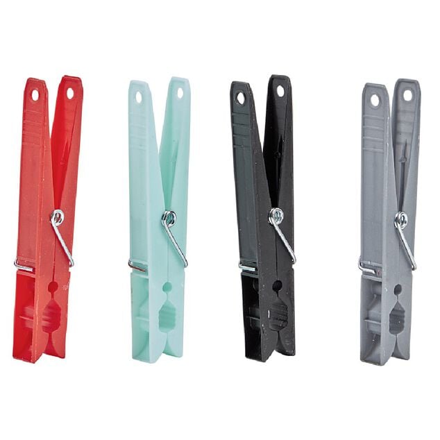 Pince &agrave; linge g&eacute;ante 4 couleurs x48