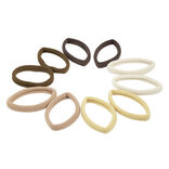 Élastique à cheveux x10 multicolore