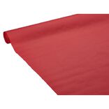 Nappe gauffr&eacute;e rouge en papier 20 m
