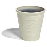 Cache pot motif proven&ccedil;al plastique beige &Oslash;40xH40cm