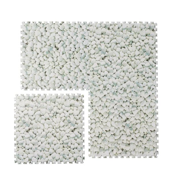 Dalle de protection piscine et spa mousse galets 90x90cm x8