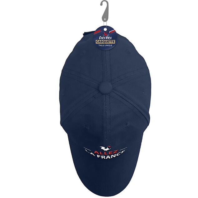 Casquette Cocorico adulte Allez la France bleu