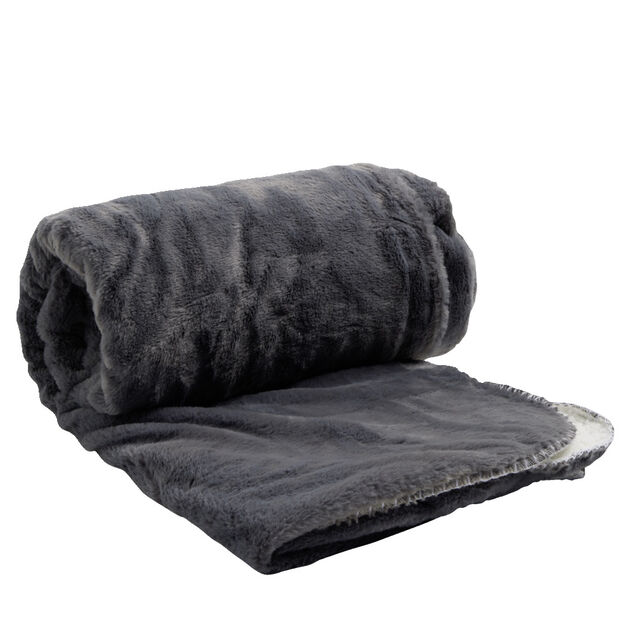 Plaid sherpa pilou pilou taupe L130x160cm