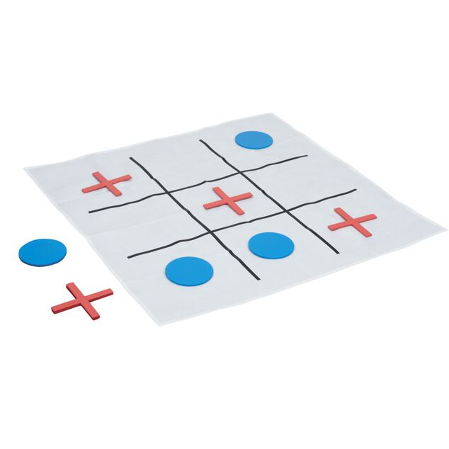 Jeu de soci&eacute;t&eacute; en bois 3en1 morpion dames petits chevaux 34x36cm